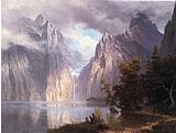 Albert Bierstadt Scene in the Sierra Nevada painting